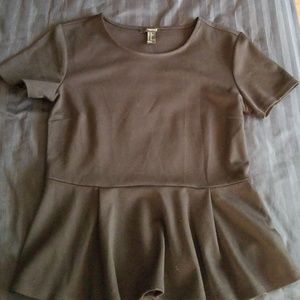 Black Peplum shirt